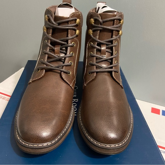 Club Room Westin Brown Lace Up Boots - Picture 5 of 7